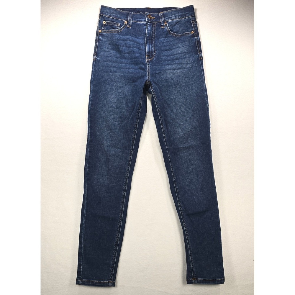 Old Navy High Rise Rockstar Skinny Jeans Dark Wash Blue Denim Size 7/28